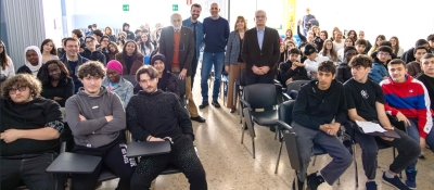 Radici nel cuore, sguardo al futuro: Carlin  Petrini e Paolo Tibaldi incontrano gli allievi di Apro Formazione.